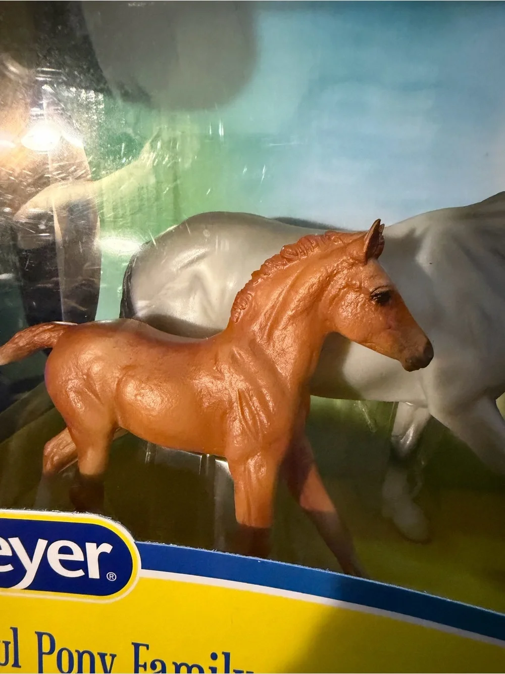 Breyer Playful Pony Set Horse Trio in Brown, Gray, Chestnut